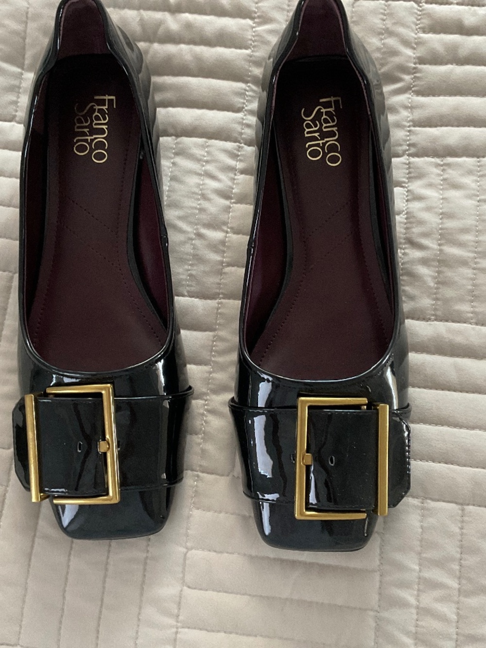 Franco Sarto Flats Patent Leather